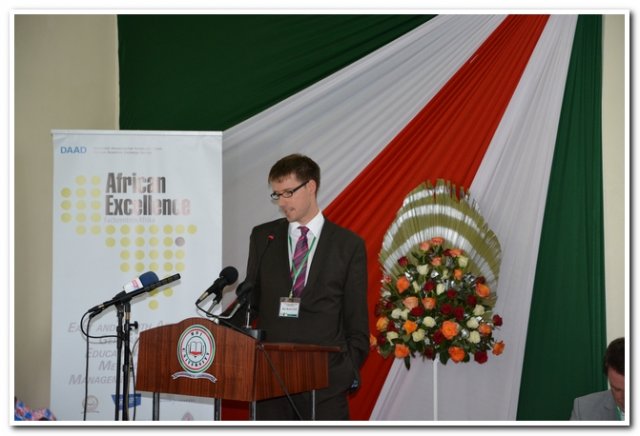 project leader oldenburg university-germany giving a speech during the launch